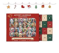 24 Day Countdown Calendar Puzzle Toy - Countdown Dog Puzzle Model 'Christmas Advent 2024, Advent Calendar 2024 For Night Of The Night
