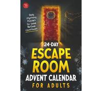 24-Day Escape Room Advent Calendar for Adults: Daily Mystery Puzzles to Solve Before Christmas (Escape Room Puzzle Books)