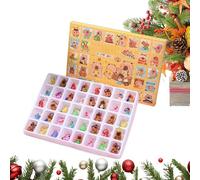 - 24 Day Kapybara Ornaments Christmas Countdown Advent | Decorative Bag Charm For Christmas Wreaths Window For Kids Teens Adults | Party Car Phone Backpack Window Bedroom