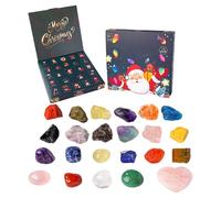 - 24 Days Advent Home Decoration | Rocks Collection Calendar Countdown Christmas - For Children Adults Meditation Yoga Living Room Bedroom