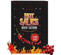 24 Days Chilli Advent Calendar 2025 - Hot Sauce Advent Calendar - Christmas Food Gifts Advent Men Women Teens Adults Chilli Lovers Gift Box Vegan Vegetarian