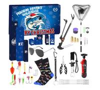 24 Days Christmas Advent Calendar 2025, Empty Advent Calendar to Fill Yourself, Gnome Advent Calendar, Fishing Advents Calendars, Heavy Equipment Advents Calendars, for Gifts (Fishing-A)