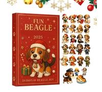 24 Days Christmas Ornament Countdown - Dog-Themed 2D Cute Pendants, Holiday Decoration For Home Car Garden Tree Mantel, Perfect For Winter Celebration & Festive Gatherings