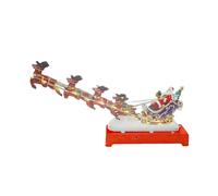 24 Days Christmas | Santa Claus Decoration | Christmas Decorations with Music and | Santa on the Sleigh with Flying Reindeer | For Children and Adults