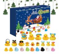 24 Days Ducks Calendar Advent - Rubber Duck Bath Toys 24-Day Countdown Calendar | Bath Toys Party Favors for Holiday Travel School Bathroom Home Vacation Kids Girls Boys Stocking Stuffers
