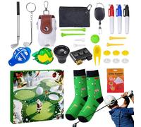 24 Days Golf Themed Christmas Advent Calendar - Calendar Decoration,Celebration Sticks Balls Tees Card For Parties Men Teens
