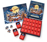 24 Days of Christmas Magic Jigsaw Puzzle Advent Calendar | 24 Days Christmas Countdown Calendar Jigsaw Puzzle Holiday Santa Puzzle for Adult 1000 Piece