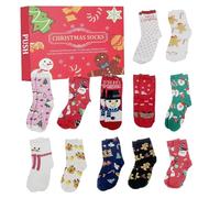 24 Days Of Christmas Socks Advent Calendar, Christmas Sock Advent Calendars 2024, Countdown Calendar Unisex Funny Colorful Fluffys Warm Socks, Surprise ChristmasGifts Warm Cotton Socks For Women Men
