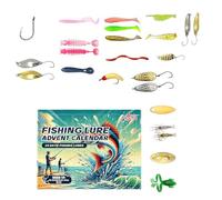 24 Days Of Fishing Surprises Advents Calendar Stylish Fishing Lure Advents Calendar Box For Freshwater And Saltwater Baits And Lures