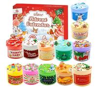 24 Days Of Slime And Christmas Countdown | Convenient To Use | 4.8x25x31cm | Countdown Calendar Sludge Toy | 24 Days Sludge Toy | Encourage Imaginative Play | For Boys Girls