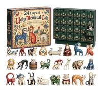 24 Days of Ugly Medieval Cats Advent Calendar 2026 | Weird Medieval Cats, 24 Day Countdown, Medieval Theme, Advent Calendar