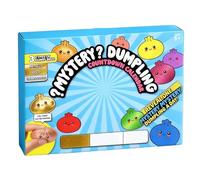 24 Days Squishy Advent Calendar Dumpling 2026 Dumpling Mystery Advent Countdown Calendar 24 PCS Random Surprise Toys Stress Relief Sensory Fidget Toy for Kids Christmas (Blue)