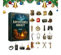 24 Days Survival Tools Christmas Countdown Calendar, Christmas Tree Decoration Survival Kit Advents Calendars, 2025 Adventure s for Learning Development Fun Activity Toddler Kids Family