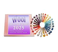24 Days Wool Knitting Yarn Christmas Countdown Calendar - Christmas Countdown Calendar 2025 | Holiday Accessories for Creative Projects for Girls, Crocheters, Girlfriends and Knitters