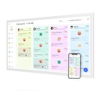 24" Digital Calendar Picture-Frame for-Wall-Planner - Touchcreen Interactive Electronic Calendar Display, Chore Chart, Star Reward, Sync Google iCloud Outlook Via APP, Wall Mount, Gifts for Mom Dad
