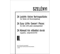 24 Easy Little Concert Pieces Vol. II. for violin with piano accompaniment in the I-III. positions Volume 2