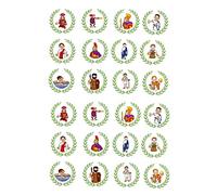 24 edible PRE CUT framed ancient Roman Empire kids childrens party decorations Wafer Paper Cupcake Topper Cake