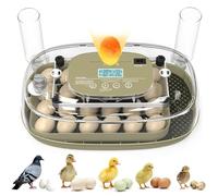 24 Egg Incubator, Incubators for Hatching Eggs with Fully Automatic Turner & Candler, Smart Temperature & Humidity Control, 360° View, Hatching Chicken, Duck, Quail, Goose Eggs for Farm, Home, School