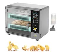 24 Egg Incubators for Hatching Eggs, Incubator for Eggs Automatic Turning with Humidity Display and Temperature Control, Egg Incubator for Chicken, Duck, Goose, Quail, Poultry, Pigeon, and Bird Eggs