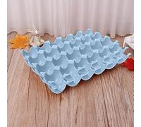 24 Egg Tray - Classic, Simple, Practical, Nesting, Contemporary, Minimalist, Space Saving, Recycled Food Grade PEVA, BPA-free, Large Cavity, Each Tray Stores & Protects 24 Eggs, Set of 2, Blue