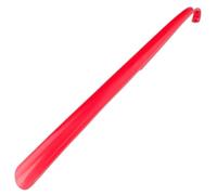 24" Extra Long Shoe Horn for Seniors & Shoe Stores - Lightweight Heavy-Duty Plastic Shoe Helper with Hanging Hole for Back Pain Relief - Durable Shoe Puller for Boots, Sneakers & Dress Shoes(Rot)