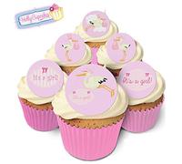 24 Fabulous Edible Wafer Cake Toppers: Stork- It’s a Girl!