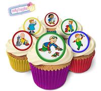24 Fabulous Pre-Cut Edible Wafer Cake Toppers: Caillou