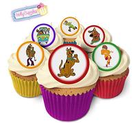 24 Fabulous Pre-Cut Edible Wafer Cake Toppers: Scooby Doo &Friends