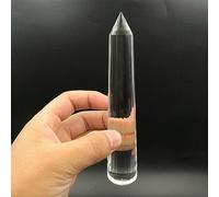 24 Faces Clear Quart Crystal Vogel Wand Brazilian Gemstones Gift Ornaments (Size : About 10cm)