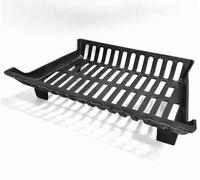 24'' Fire Grate for Open Fireplace | Large Heavy Cast Iron Fire Basket | Freestanding Coal Log Holder