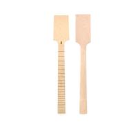 24 Fret 7 String Electric Guitar Neck 25.5 Inch Maple Fretboard No Inlay Bolt On Heel Paddle Headstock Unfinished