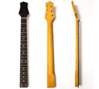 24-Fret Matte Maple Electric Guitar Neck with Rosewood Fingerboard & Locking Nut - 25.6" Scale, Modern C Profile, Compatible with Gibson LP Style Guitars