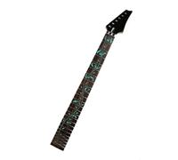 24 Frets Inlay Green Maple Electric Guitar Neck Rosewood Fretboard Black Headstock Guitar Accessories Parts
