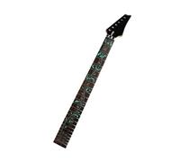 24 Frets Inlay Green Maple Electric Guitar Neck Rosewood Fretboard Black Headstock Guitar Accessories Parts