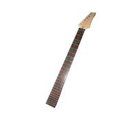 24 Frets Maple Electric Guitar Neck Rosewood Fingerboard Inlay Green Wood Color Guitar Accessories Parts