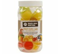 24 Fruit Cups For Birds | Jelly Parrot Treats By Zoofaria | African Greys | Large And Small Macaws | Amazon Parrots| Cockatoos | Caiques | Cockatiels | Eclectus | Large And Small Conures | Lovebirds | Meyer'S | Senegal | Quakers | Monk Parakeet