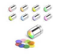 24 Full-color Pack Tiny Miniature DIY Battery Operated LED Lights,White LED with 48 Pcs colorful lens,Wireless Miniature Light for Artwork,Building blocks,DIY Hand Craft,Toy figures,Mini-scale Model