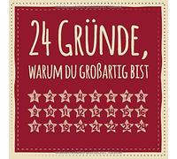 24 GrA14nde, warum du groAYartig bist: Adventsk. Advent, Geschenk<|