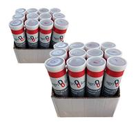 24 Grease Cartridges, Bulk Buy - 2 Boxes of 12, Red for high temperature and high pressure, EP2 Complex Lithium in 400g/14oz Cartridge, by Agri-Linc