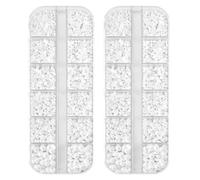 24 Grid Nail Charms,Exquisite Nail Gems,Creative 3D Nails Gems for Nails Art,Perfect for DIY Crafts,Party Looks,Daily Makeup and Wedding Styling,Decorating Phone Cases,Greeting Cards