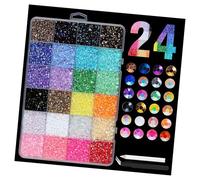 24 Grids Easy Apply Pearls for Nails Art No Tools Needed Various Decorations Women Students Nails Art Embellishments