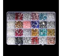 24 Grids Multi-shape Art Rhinestones Cartoon Animal Art Craft Decorations