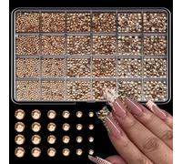 24 Grids Multicolor Resin Nails Art Rhinestones Mixed Shapes for Manicure and Decoration Resin Decorations Set
