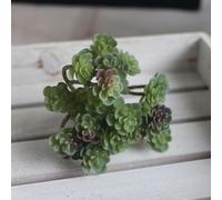 24 Heads Indoor Fake Plants for Landscape Simulation Decor Enhancing Spatial Warmth and Comfort in Apartments Condos and Small Living Areas (Dark Green)