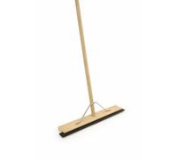24" Heavy Duty Wooden Rubber Floor Squeegee Blade Complete with Metal Stay and Solid Handle