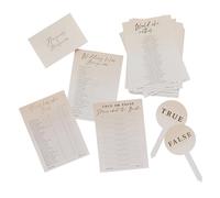 24 Hen Night Trivia Pack Cards, Hen Party Card Game, True or False Game, Anagrams, Hen Questions, Rose Gold Hen Party Fun