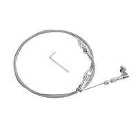 24" Hi-Tech Universal Throttle Cable Kit Braided Stainless Steel with Aluminum Fittings Ferrules, Replacement Accelerator Cable 24 inch Long Cut To Fit