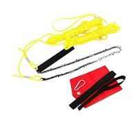 24" High Reach Limb Hand Chain Saw Set with 25ft Rope Throwing w/Pouch Bag
