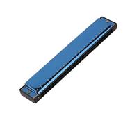 24 Hole C Chord Harmonica For Beginners Adult Professional Performance(Blue)