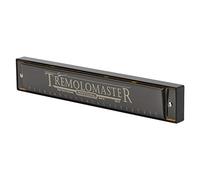 24 Hole C Key Harmonica, Professional Harmonica Stainless Steel Cover Plate ABS Resin Body Mouthorgan for Children Gifts (Blue) (Matte Black